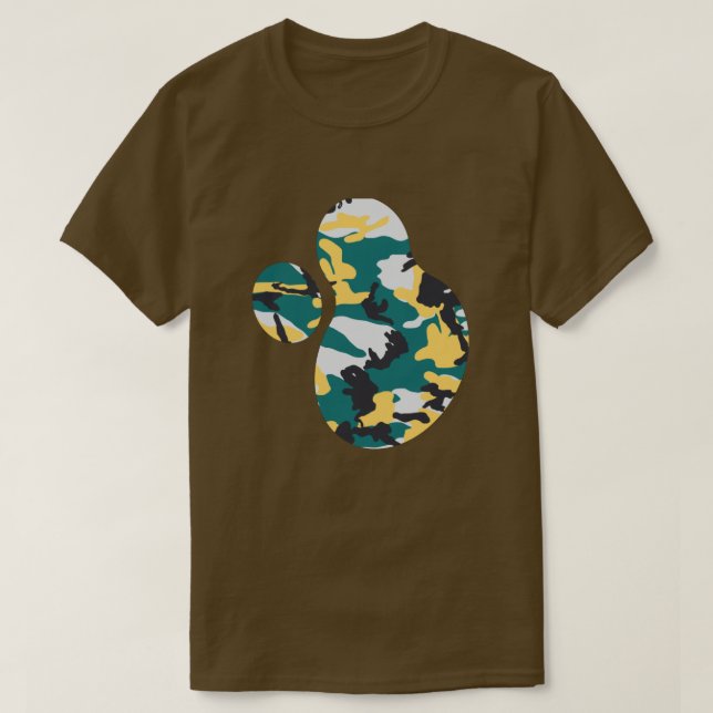 Seitentarnmuster Farbklecks v2 T-Shirt (Design vorne)