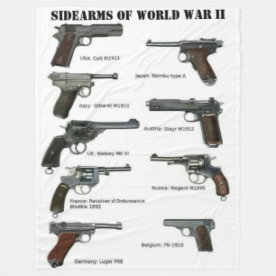 SEITENWAFFEN DES ZWEITEN WELTKRIEGS FLEECEDECKE