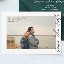 Seitenwege QR-Code Moderner Schwarzer Text-Foto-Bo