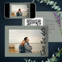 Seitenwege QR Code Modernes, einfaches Foto Moss G