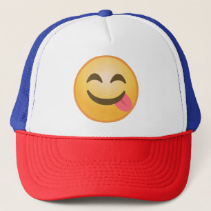 Seitenzunge Emoji Truckerkappe