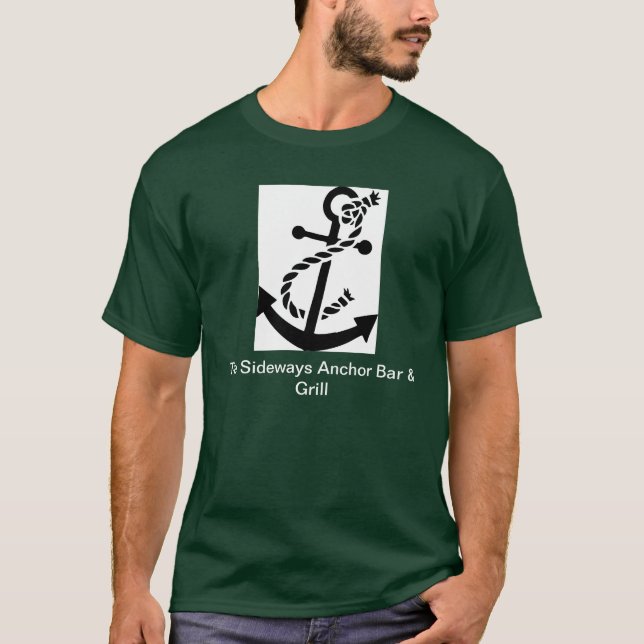 Seitlich Anker-Bar u. Grill-T - Shirt (Vorderseite)