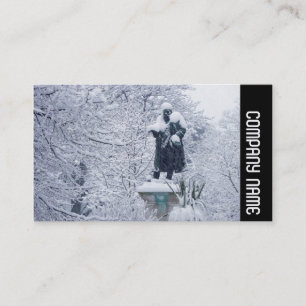 Seitliche Band - Schnee im Park Visitenkarte