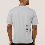 Seitliche Druckannahme - Silver Mens Sport T-Shirt<br><div class="desc">Fügen Sie Ihren Text hier Moderne Rückseite Print Template Mens Sport-Tek Mitbewerber Activ Silver Gray T - Shirt.</div>