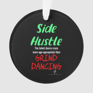 Seitlicher Hustle gegen grind tanzende Neon Green Ornament
