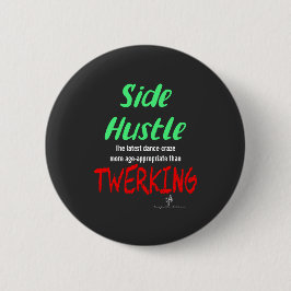 Seitlicher Hustle gegenüber zwergendem grüner gelb Button