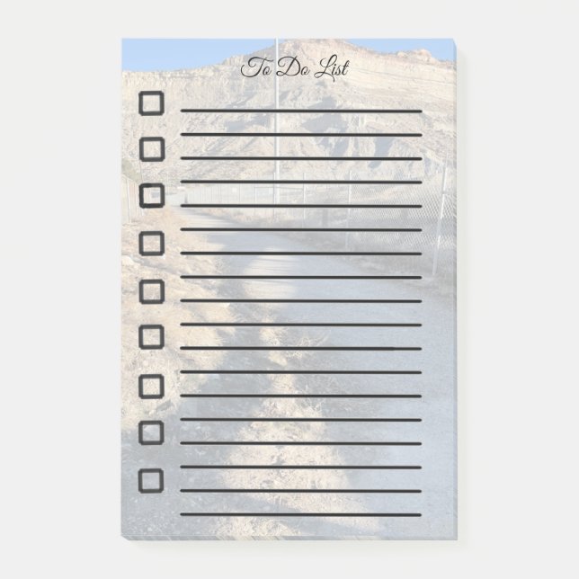 Seitlicher Pfad nach der Eingabe Post-it Klebezettel (Vorderseite)