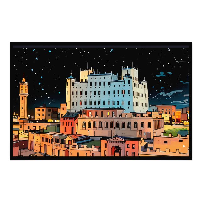 Seiyun City - Yemen Fotodruck (Vorne)