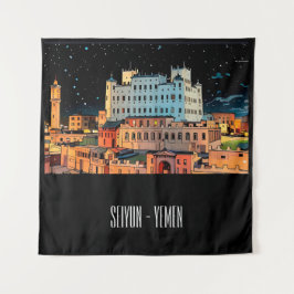 Seiyun City - Yemen Wandteppich