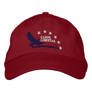 Seize Liberty Cap RED Bestickte Baseballkappe