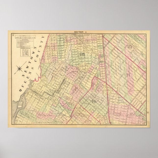 Sek. 4 Brooklyn Karte Poster (Vorne)