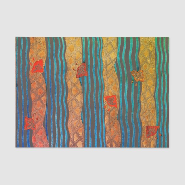 SEKAI JAPANISCHES WOODBLOCK DRUCK Seidenpapier (Vorderseite)