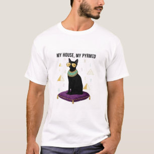 Sekhment Ägyptische Katze Bastet Göttin Pyramide T-Shirt