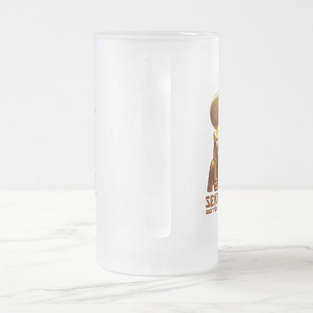 Sekhmet A Krieger Göttin von altem Ägypten Mattglas Bierglas (Henkel)