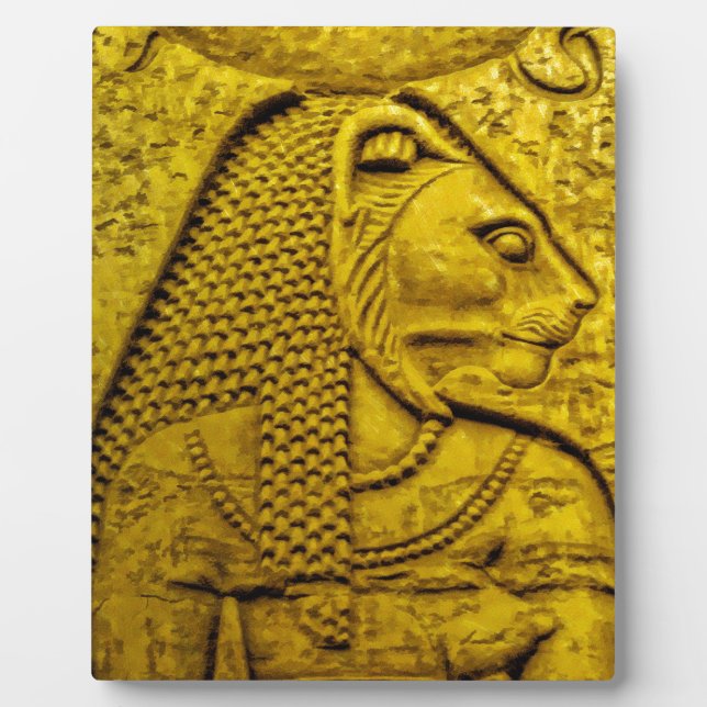 Sekhmet Fotoplatte (Vorderseite)