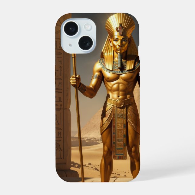 Sekhmet – Lion-Headed War Goddess´1 iPhone 15 Hülle (Rückseite)