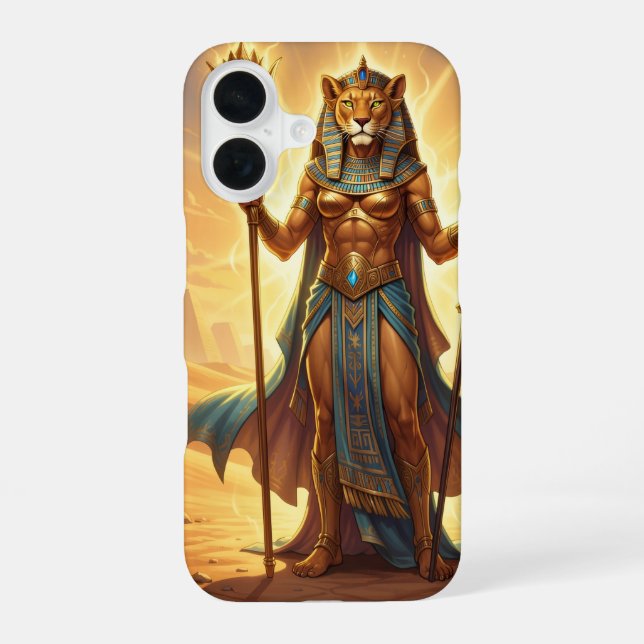 Sekhmet – Lion-Headed War Goddess´3 iPhone 16 Hülle (Rückseite)