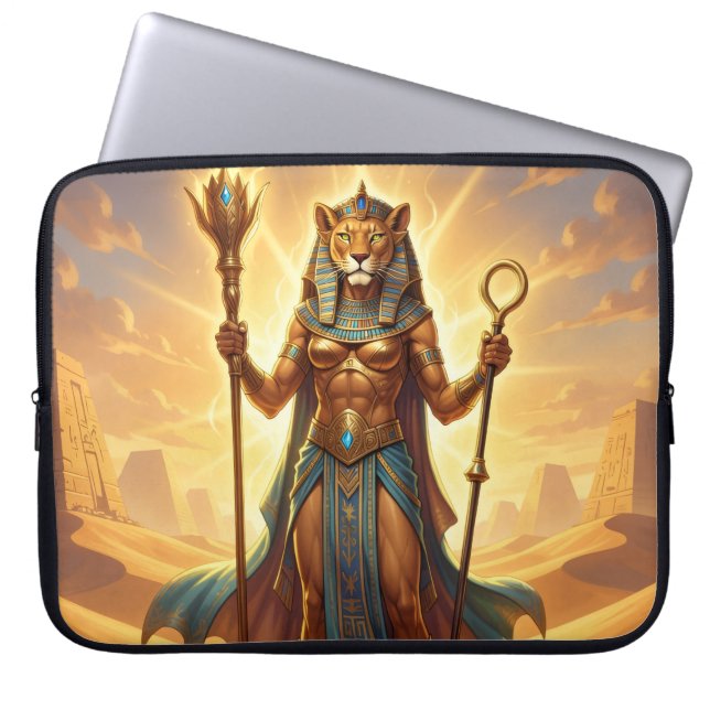 Sekhmet – Lion-Headed War Goddess´3 Laptopschutzhülle (Vorderseite)