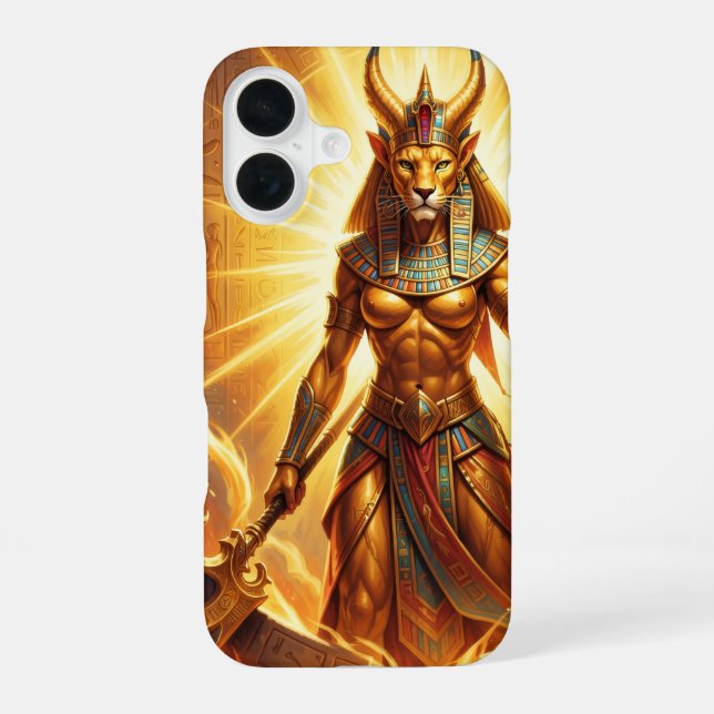 Sekhmet – Lion-Headed War Goddess´4 iPhone 16 Hülle (Rückseite)