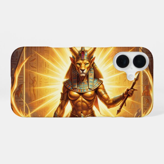 Sekhmet – Lion-Headed War Goddess´4 iPhone 16 Hülle (Rückseite (Horizontal))
