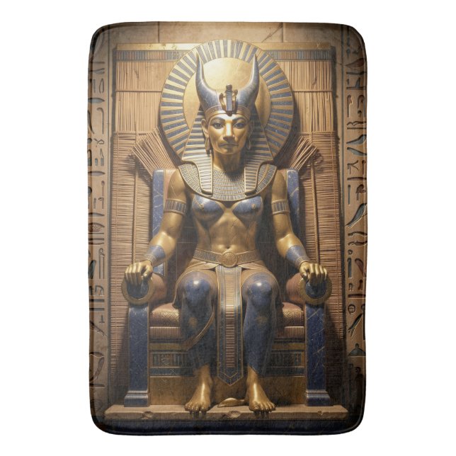 Sekhmet – Lion-Headed War Goddess Badematte (Vorderseite Vertikal)