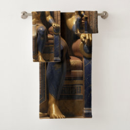 Sekhmet – Lion-Headed War Goddess Badhandtuch Set