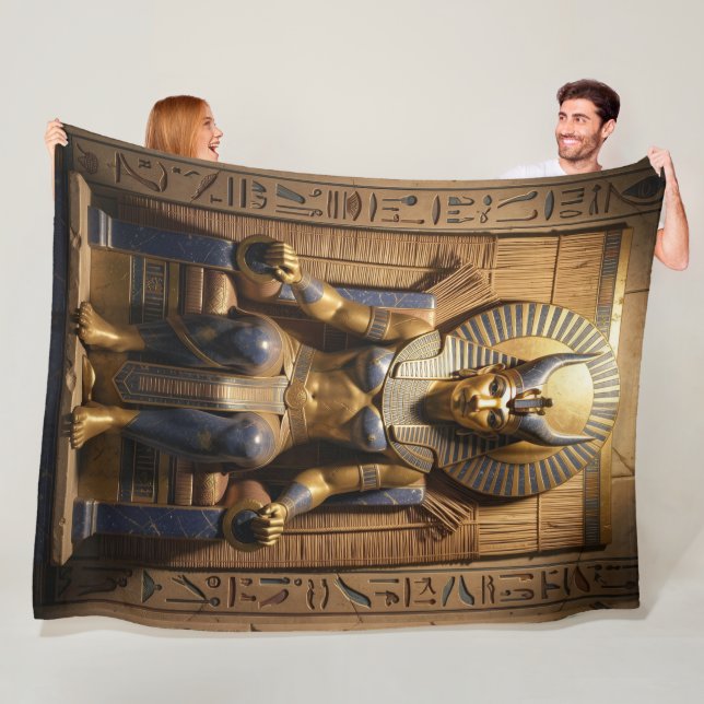 Sekhmet – Lion-Headed War Goddess Fleecedecke (Beispiel)