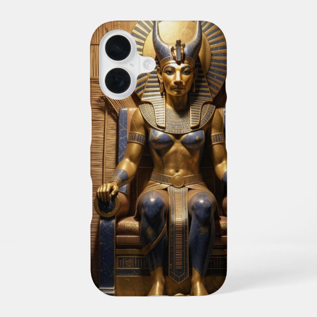 Sekhmet – Lion-Headed War Goddess iPhone 16 Hülle (Rückseite)