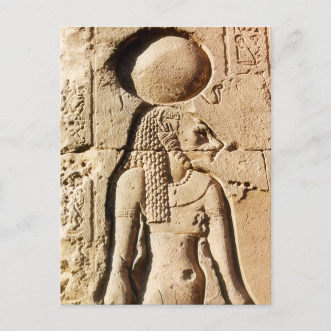 Sekhmet Lioness Hieroglyphic Postkarte (Vorderseite)