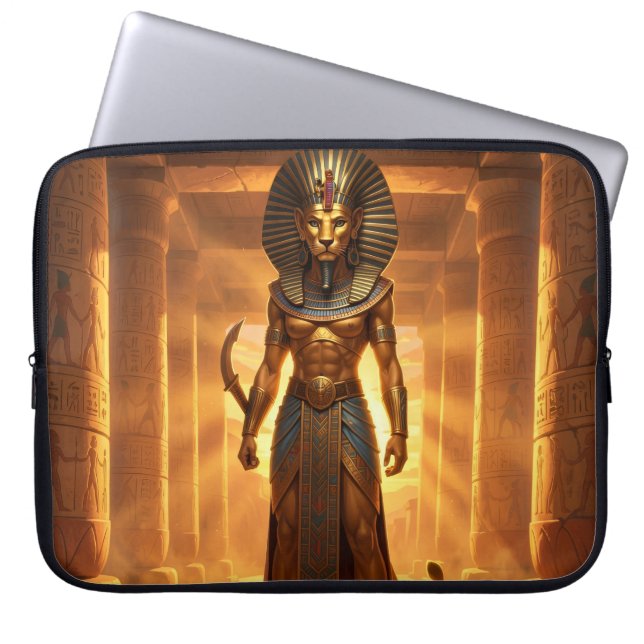 Sekhmet – Löwenköpfige Kriegsgöttin´2 Laptopschutzhülle (Vorderseite)