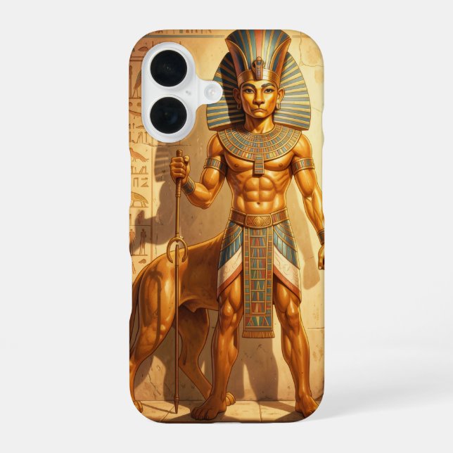 Sekhmet – Löwenköpfige Kriegsgöttin´3 iPhone 16 Hülle (Rückseite)