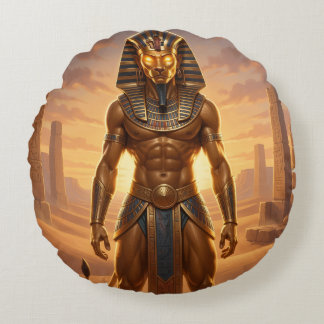 Sekhmet – Löwenköpfige Kriegsgöttin´4 Rundes Kissen
