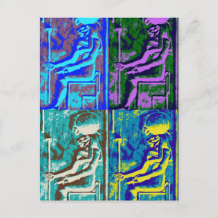 Sekhmet popart Postcard Postkarte