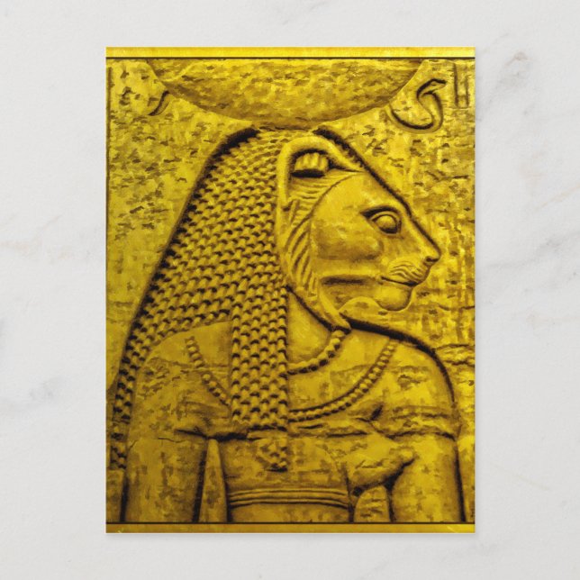 Sekhmet Postkarte (Vorderseite)