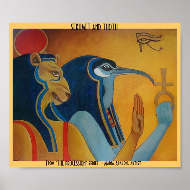 Sekhmet und Thoth Poster (Vorne)