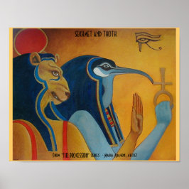 Sekhmet und Thoth Poster