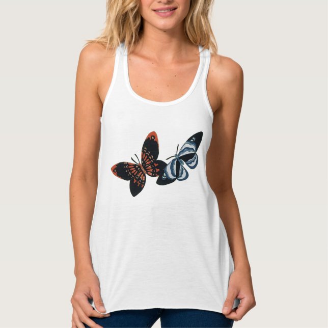 Sekka Butterflies Tank Top (Vorderseite)