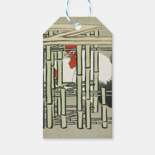 Sekka Roosters aus Momoyogusa japanische Kunst Geschenkanhänger