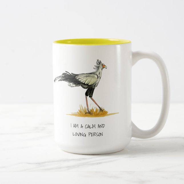 Sekretär Bird Affirmations Two-Tone Coffee Tasse (Rechts)
