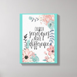 Sekretär der Kirche Stretched Canvas Print Leinwanddruck