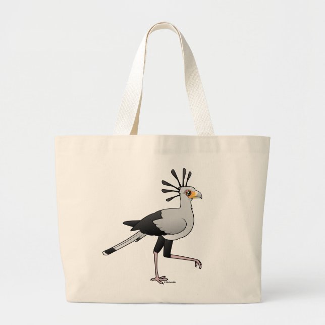 Sekretär Vogel Jumbo Stoffbeutel (Vorne)