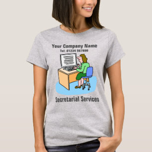 Sekretariats-Cartoon für Personalisierung T-Shirt