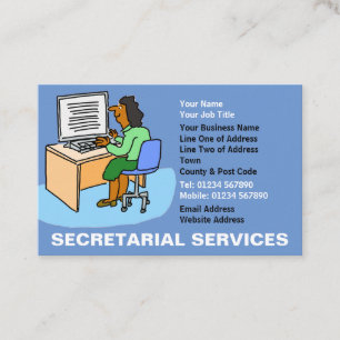 Sekretariatsdienste mit asiatischen Frauen. Visitenkarte