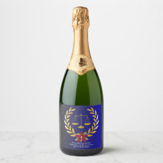 Sektflasche Weihnachtsgeschenk von Rechtsanwalt
