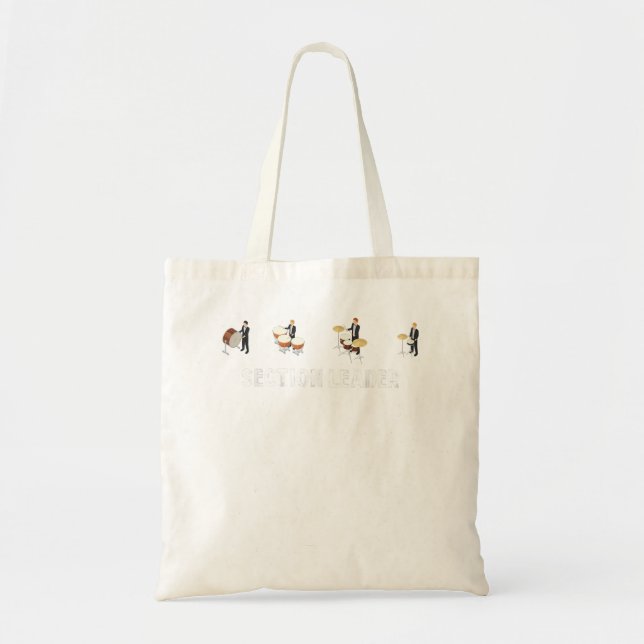 Sektionsleiter Marching Band Drumline Drummer133 Tragetasche (Vorne)