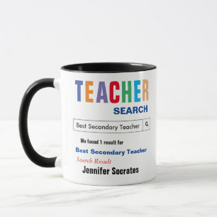 Sekundäres Geschenk für den besten Lehrer Tasse
