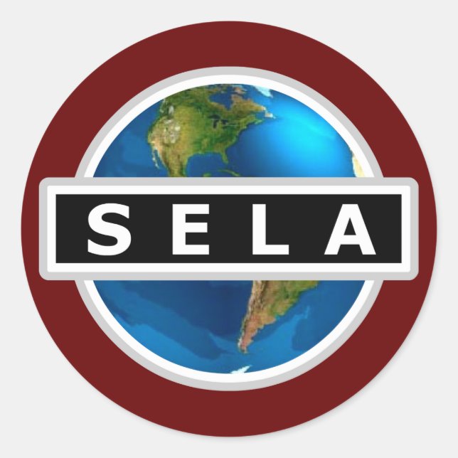 SELA-Logo-Aufkleber Runder Aufkleber (Vorderseite)