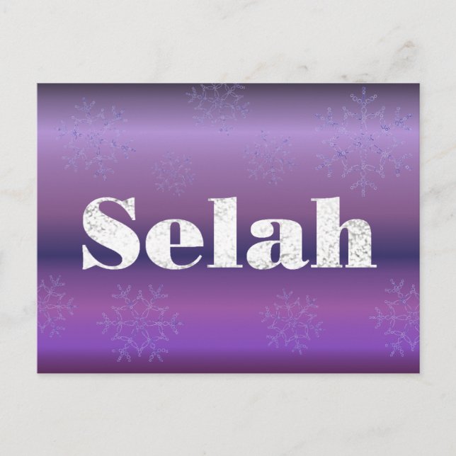 Selah Holiday Postcard Feiertagspostkarte (Vorderseite)