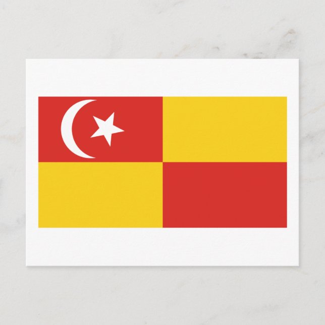 Selangor-Flagge Postkarte (Vorderseite)
