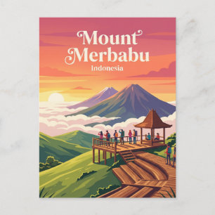 Selasar Pagi am Mount Merbabu Indonesien Postkarte